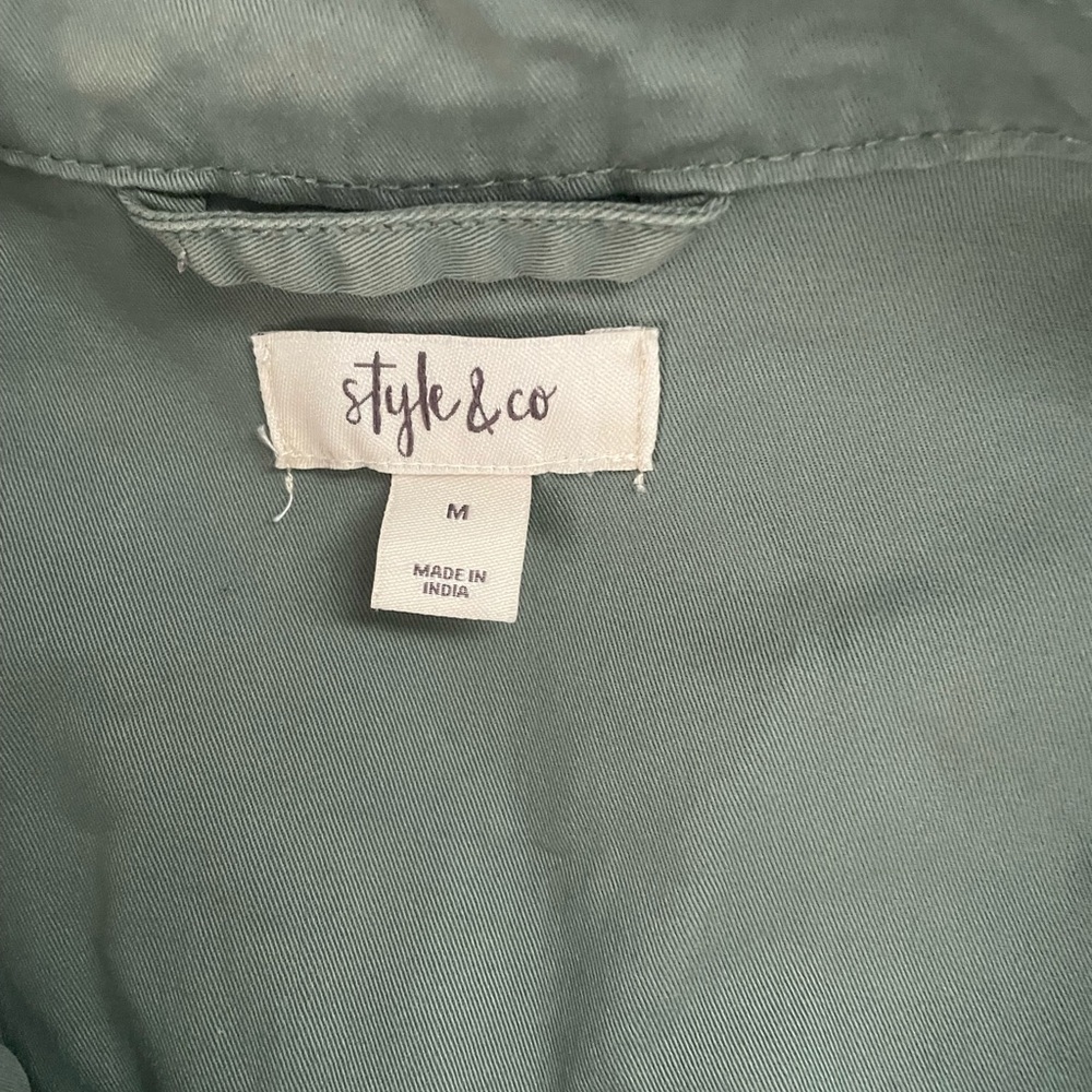 Style & Co. Olive Utility Jacket - Picture 3 of 3